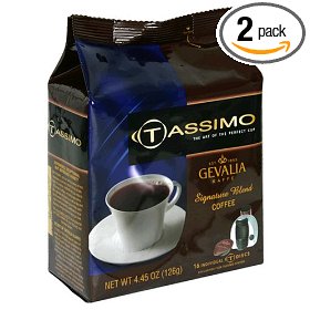 Show details of Gevalia Signature Blend Coffee, T-Discs for Tassimo Hot Beverage System, 16-Count Packages (Pack of 2).