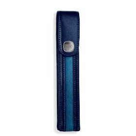 Show details of Cross Single Pen Case 1846 leather collection Cobalt with Aegean Blue.
