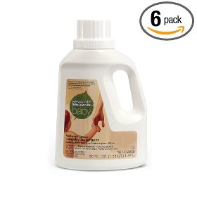 Show details of Seventh Generation Natural Laundry Detergent, Baby, Ultra-Concentrated Liquid, 50-Ounces Bottles (Pack of 6).