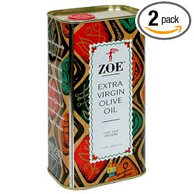 Show details of Zoe Extra Virgin Olive Oil, 1-Liter Tins (Pack of 2).