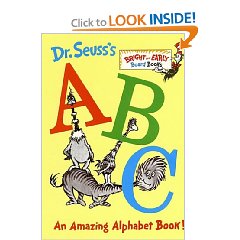 Show details of Dr. Seuss's ABC: An Amazing Alphabet Book! (Board book).