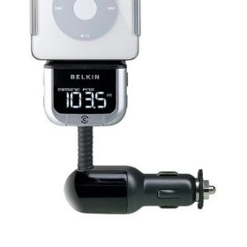 Show details of Belkin Tunebase FM Transmitter with ClearScan for iPod.