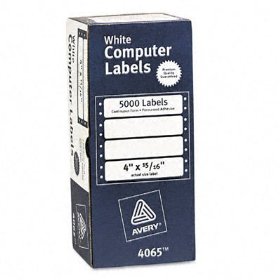 Show details of Avery 04065 White Continuous Form Hi- Speed (15000, 4x15/16 Labels).