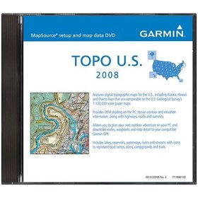 Show details of Garmin MapSource Topo U.S. 2008.