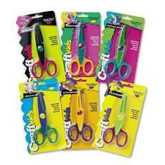 Show details of Westcott Craftkids Scissors, 6 Pack (One of Each Color) (13529).