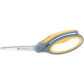 Show details of Westcott Titanium UltraSmooth Spring Assisted Scissors, 9 Inches (14233).