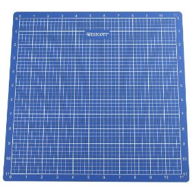 Show details of Westcott Cutting Mat, 12 x 12 Inches, Blue (14051).