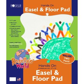 Show details of Roselle Easel and Floor Pad, 17 x 20 Inches, 50 Count Each Pad, 2-Pack (11200-2).