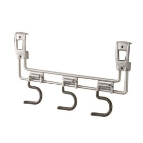 Show details of Rubbermaid 5E14 FastTrack Long Handle Tool Rack with Three S Hooks.