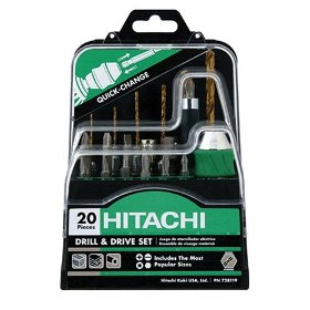 Show details of Hitachi 728119 Quick Change 20-Piece Drilling and Driving Set.
