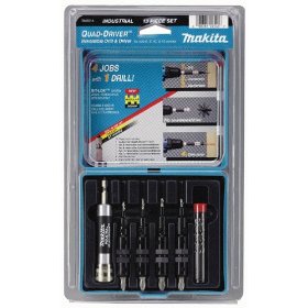 Show details of Makita 784832-A Quad-Driver 13-Piece Pre-Drill, Drive and Countersink Set.