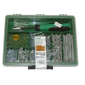 Show details of Spax 4101010000547 Multimaterial Screw Assortment Kit, Large.
