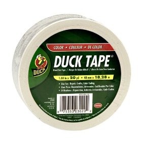 Show details of Henkel 00-03020 Duck 1.88-Inch-by-20-Yard Colored Duck Tape, White.