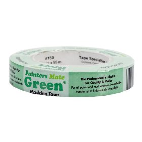 Show details of Henkel 15024055 Painter's Mate 24-mm-by-55-Meter Green Masking Tape, Green.