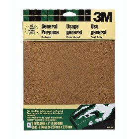 Show details of 3M 9003NA Aluminum Oxide Sandpaper, 9-Inch x 11-Inch, Coarse.