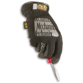 Show details of Mechanix Wear MFF-05-010 Fast-Fit Gloves, Black, Large.