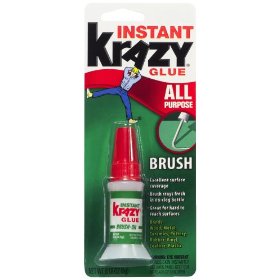 Show details of Krazy Glue KG92548R Instant Krazy Glue All Purpose Brush 0.18-Ounce.