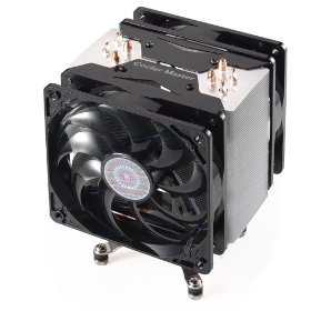 Show details of Cooler Master Hyper 212 Mirror Finished Copper Base Aluminum Fins 4 Heatpipes CPU Cooler - (RR-CCH-LB12-GP).