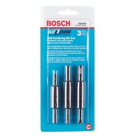 Show details of Bosch CC2430 Clic-Change 3-Piece No. 6, No. 8, and No. 10 Self-Centering Bit Assortment.