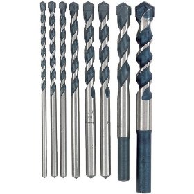 Show details of Bosch HCBG800 Blue Granite 8-Piece Hammer Drill Bit Set.