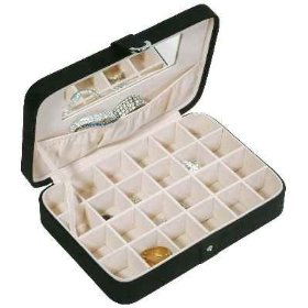 Show details of 24 Compartment Jewelry Case- Rings & Earrings.