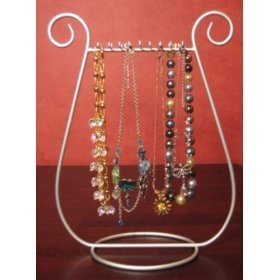 Show details of Silver Jewelry Necklace Holder / Necklace Tree / Necklace Organizer / Necklace Stand / Necklace Display.