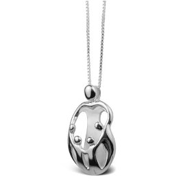 Show details of Loving Family&reg Sterling Silver Pendant - Mother and Four Children.