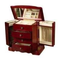 Show details of Harmony Musical Jewelry Box (Cherry Finish) (10.33"H x 5.375"W x 9.5"D).