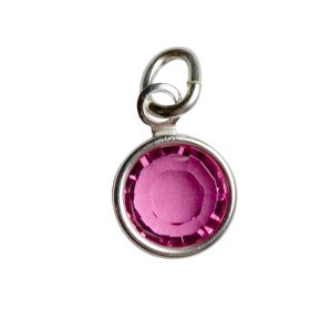 Show details of October Birthstone Charm - Hangs on Mother's Loving Embrace Pendant.