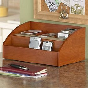 Show details of Charging Station and Desk Organizer for Handheld Electronics.