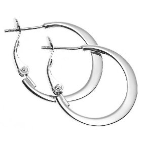 Show details of Sterling Silver 22mm Hoop Earrings.
