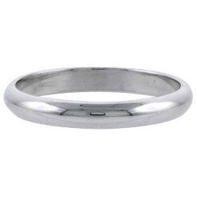 Show details of Sterling Silver 3 mm (1/8") Wedding Band / Thumb Ring.