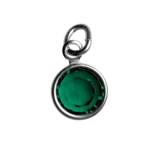 Show details of May Birthstone Charm - Hangs on Mother's Loving Embrace Pendant.