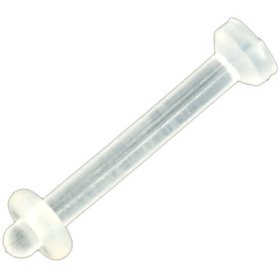 Show details of Flexible Acrylic Tongue Retainer: 14g 1/2".