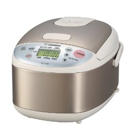 Show details of Zojirushi NS-LAC05 Micom 3-Cup Rice Cooker and Warmer, Stainless Steel.