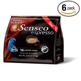 Show details of Senseo Espresso Coffee Pods, 16-Count, 3.92-Ounce Packages (Pack of 6).
