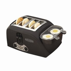 Show details of Back to Basics TEM4500 4-Slot Egg-and-Muffin Toaster.