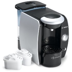 Show details of Bosch TAS4511UC Tassimo Single-Serve Coffee Brewer, Silk Silver.