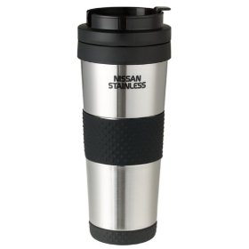 Show details of Thermos Nissan 18-Ounce Stainless-Steel Insulated Travel Tumbler.