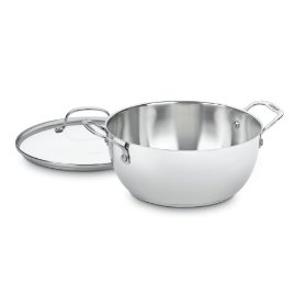 Show details of Cuisinart Chef's Classic Stainless Steel 5-1/2-Quart Multi-Purpose Pot with Glass Cover.