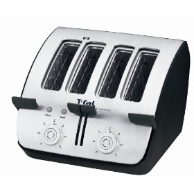 Show details of T-Fal TT7461002 Avante Deluxe 4-Slice Toaster, Black.