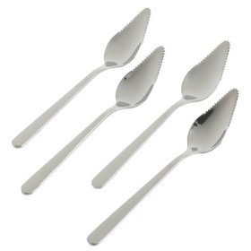 Show details of Global Decor 18/10 Stainless Steel Grapefruit Spoon, Set of 4.