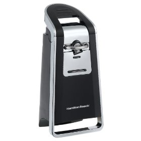 Show details of Hamilton Beach 76606 Pop-Top Electric Can Opener, Black and Chrome.