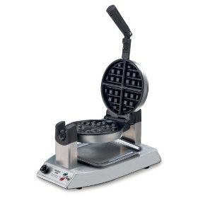 Show details of Waring Pro WMK300A Professional Stainless-Steel Belgian Waffle Maker.