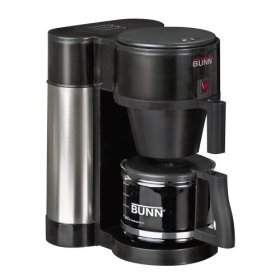 Show details of BUNN NHBX-B Contemporary 10-Cup Home Coffee Brewer, Black.
