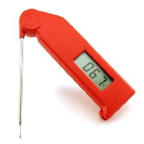 Show details of The Original Super-Fast Thermapen Instant Read Thermometer (Red) by Thermoworks.