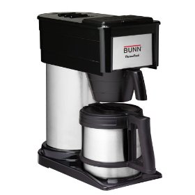 Show details of BUNN BTX-B ThermoFresh 10-Cup Thermal-Carafe Home Coffee Brewer, Black.