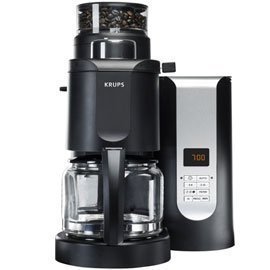 Show details of Krups KM7000 Grind-and-Brew 10-Cup Coffeemaker, Black.