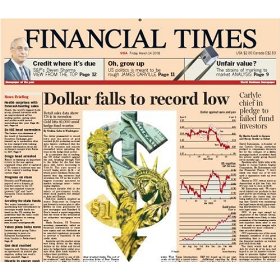 Show details of Financial Times [MAGAZINE SUBSCRIPTION] [PRINT] .