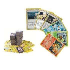 Show details of 100 Assorted Pokemon Trading Cards Lot.